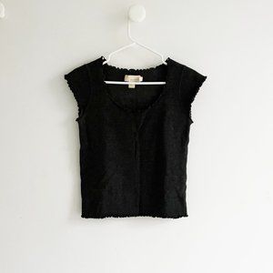 Vintage DKNY cropped wool vest